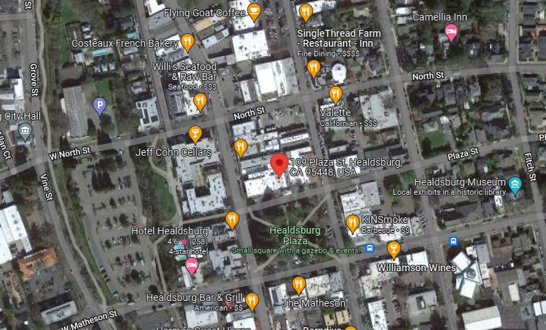 109 Plaza St,Healdsburg,CA,95448,US Addison,CA